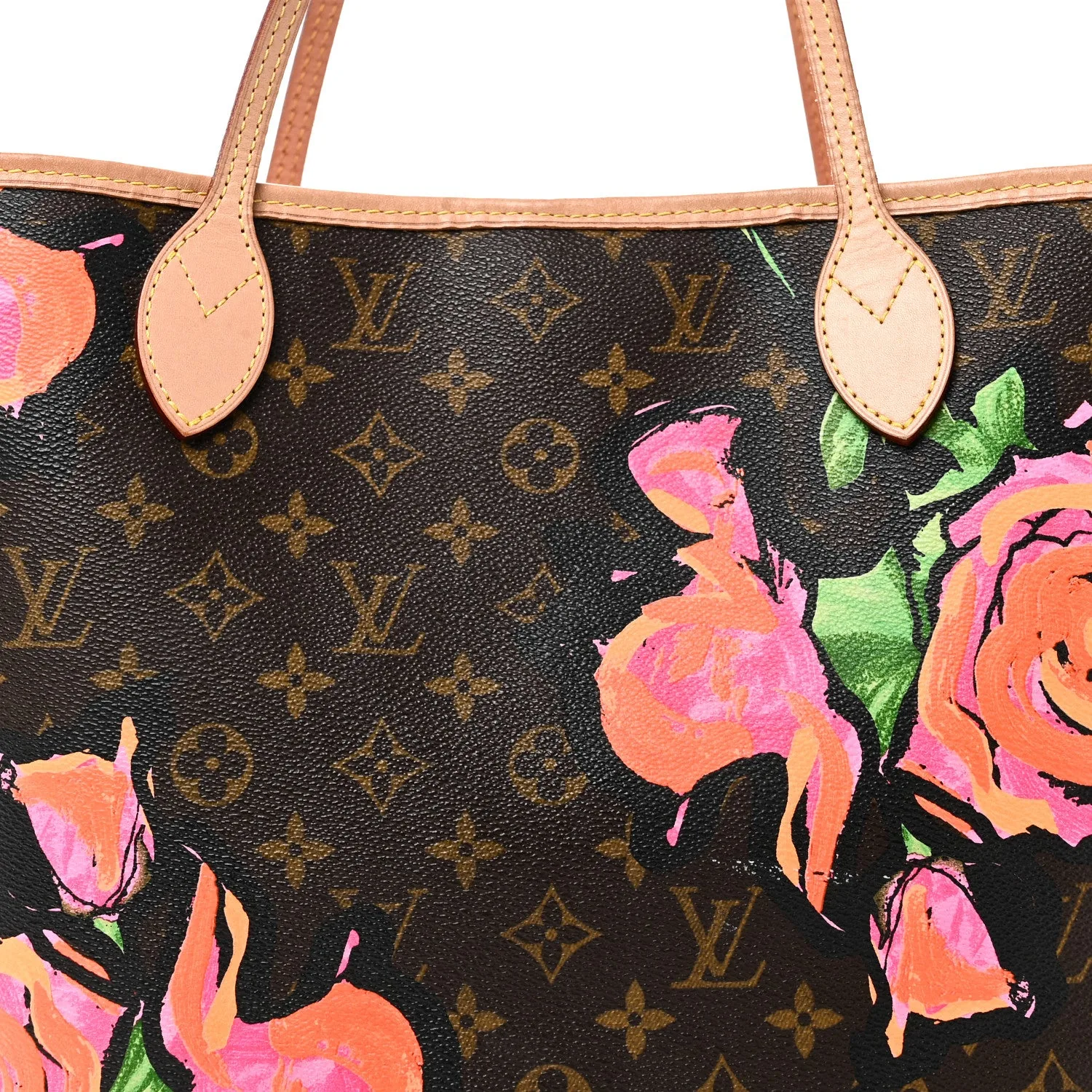 Louis Vuitton Monogram Roses Neverfull MM – Very Good 2008 – photo 7