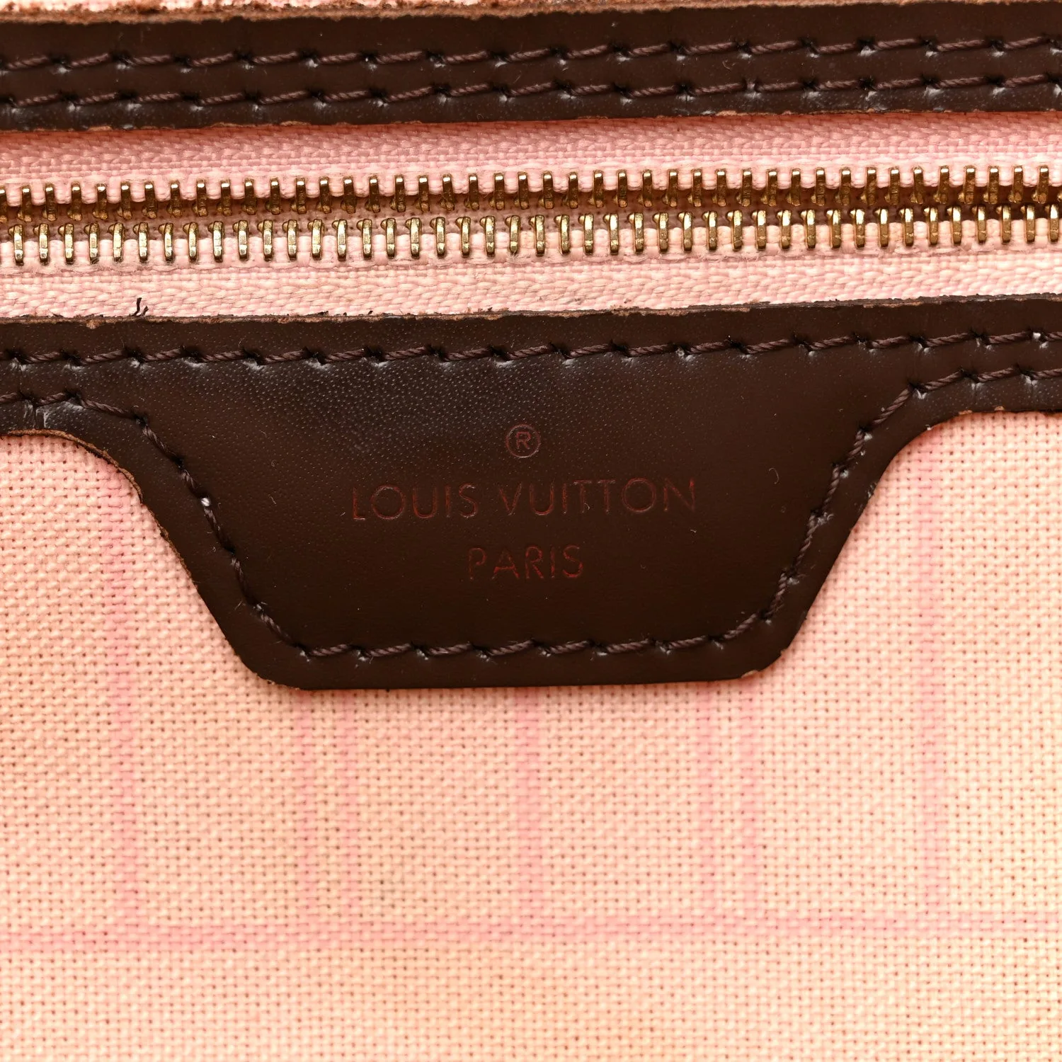Louis Vuitton Damier Ebene Neo Neverfull MM Rose Ballerine – Very Good 2016 – photo 6