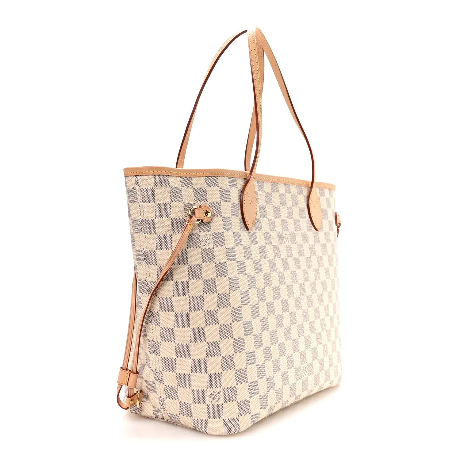 Louis Vuitton Damier Azur Neo Neverfull MM Rose Ballerine – Excellent – photo 4