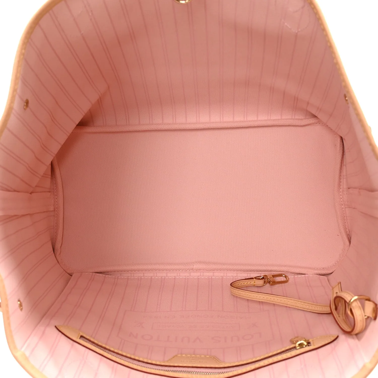 Louis Vuitton Damier Azur Neo Neverfull MM Rose Ballerine – Excellent – photo 6