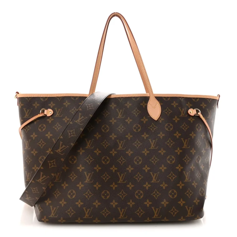 Louis Vuitton Monogram Stamped Inside Out Neverfull Bandouliere GM Beige – Excellent 2025 for Sale