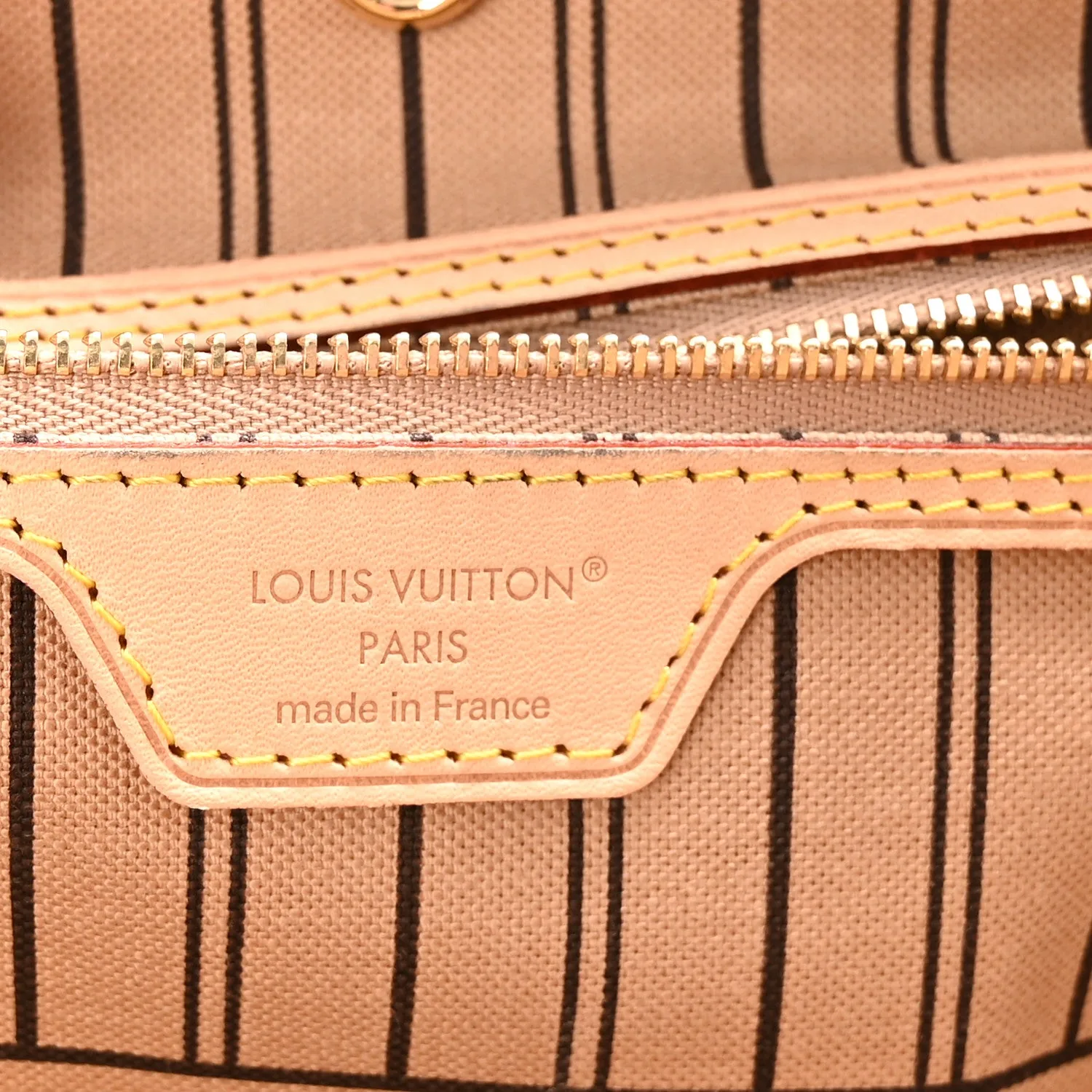 Louis Vuitton Monogram Stamped Inside Out Neverfull Bandouliere GM Beige – Excellent 2025 – photo 5