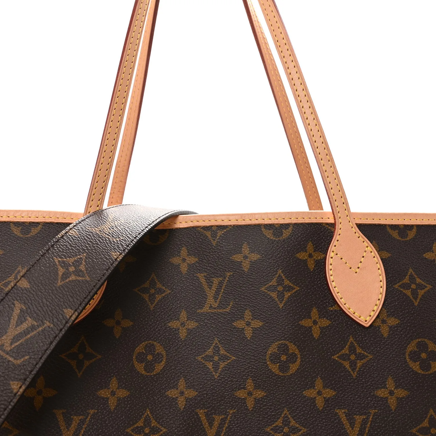 Louis Vuitton Monogram Stamped Inside Out Neverfull Bandouliere GM Beige – Excellent 2025 – photo 6