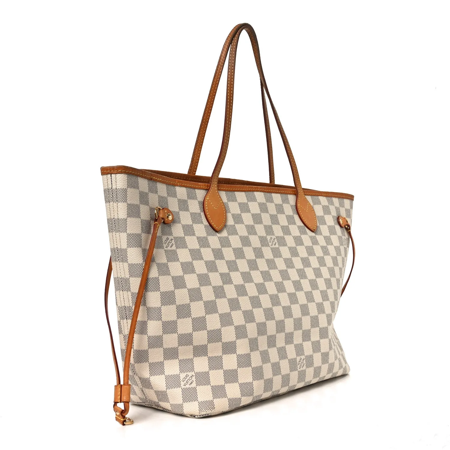 Louis Vuitton Damier Azur Neo Neverfull MM Rose Ballerine – Very Good 2017 – photo 3