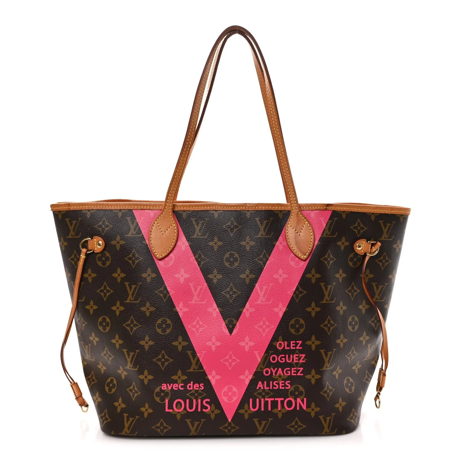 Louis Vuitton Monogram V Neverfull MM Grenade – Very Good 2015
