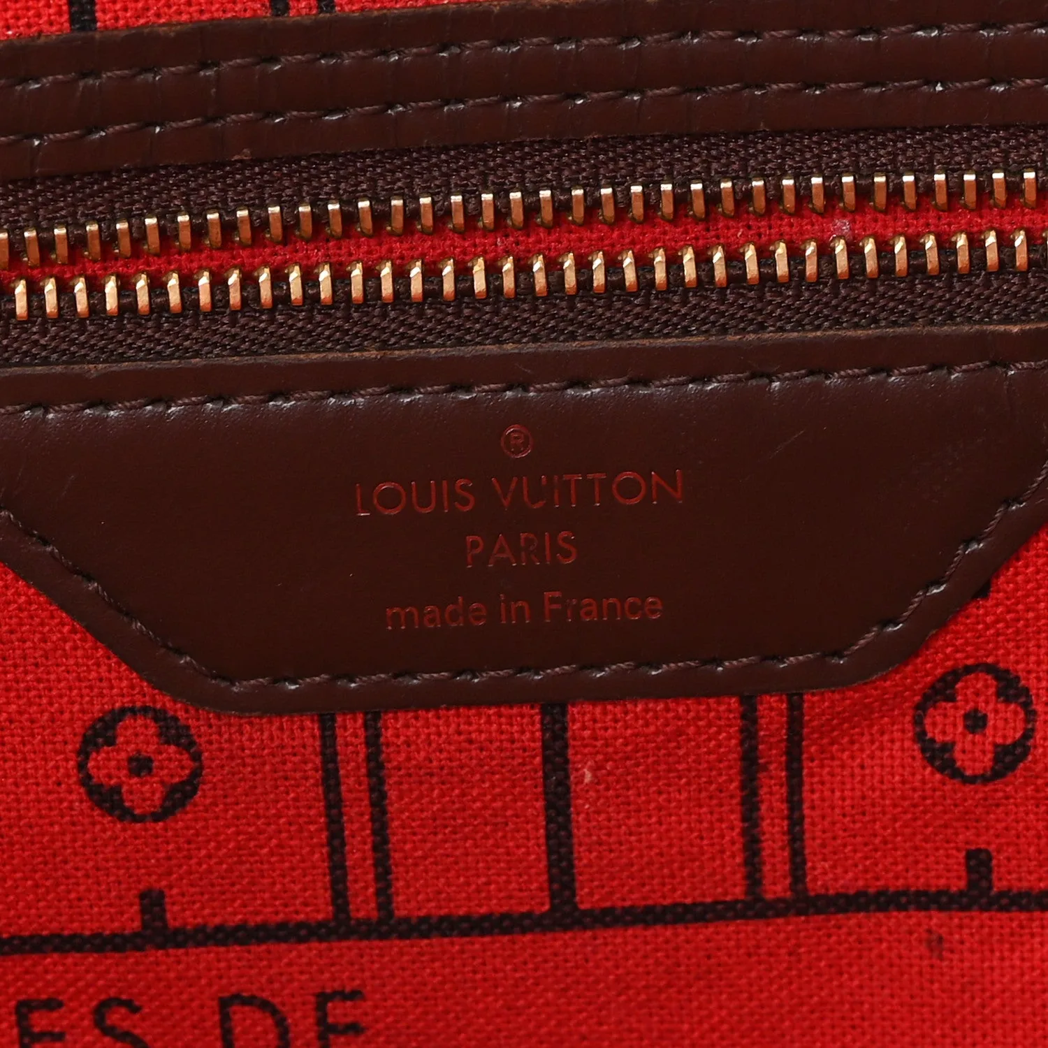 Louis Vuitton Damier Ebene Neverfull MM – Very Good 2011 – photo 6