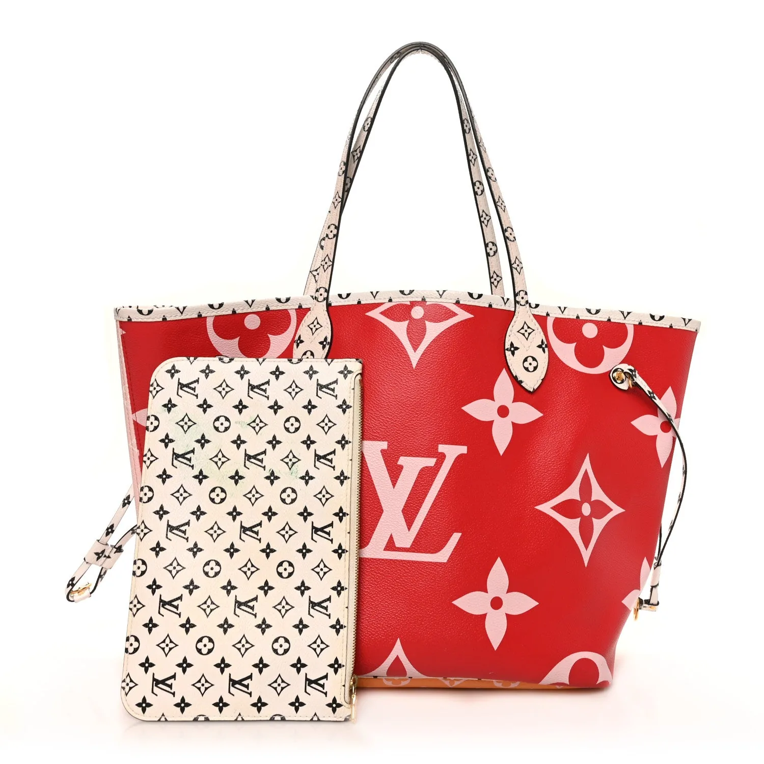 Louis Vuitton Monogram Giant Neverfull MM Rouge – photo 3