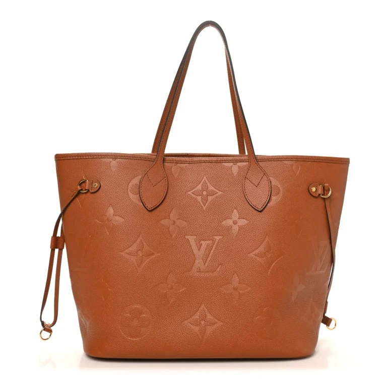 Louis Vuitton Empreinte Monogram Giant Neverfull MM Cognac for Sale