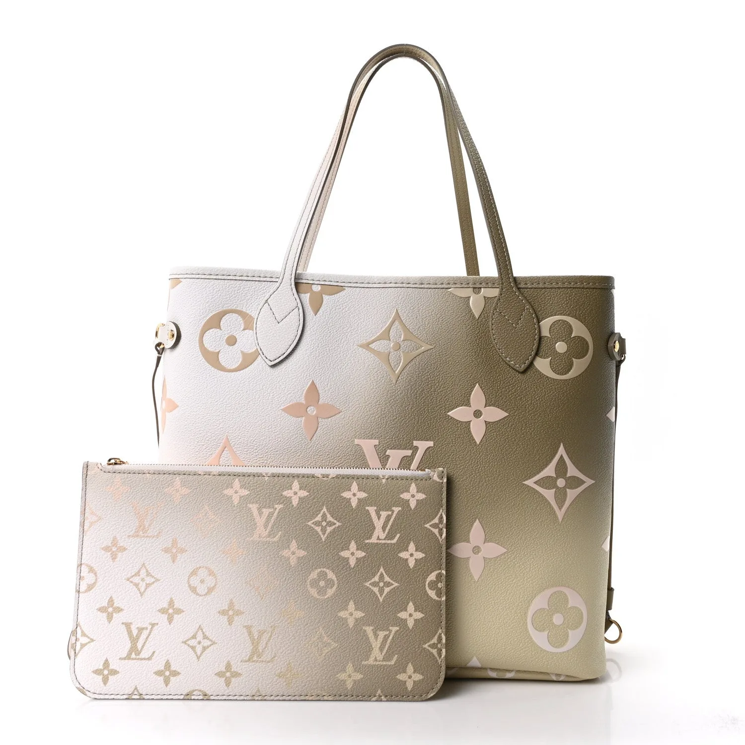 Louis Vuitton Monogram Giant Spring In The City Neverfull MM Sunset Kaki – Excellent – photo 3