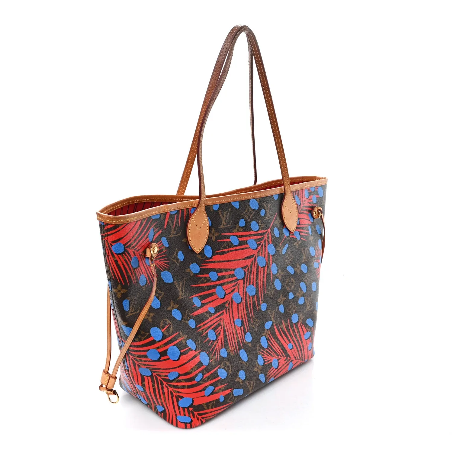 Louis Vuitton Monogram Jungle Dots Neo Neverfull MM Coquelicot Denim – photo 3