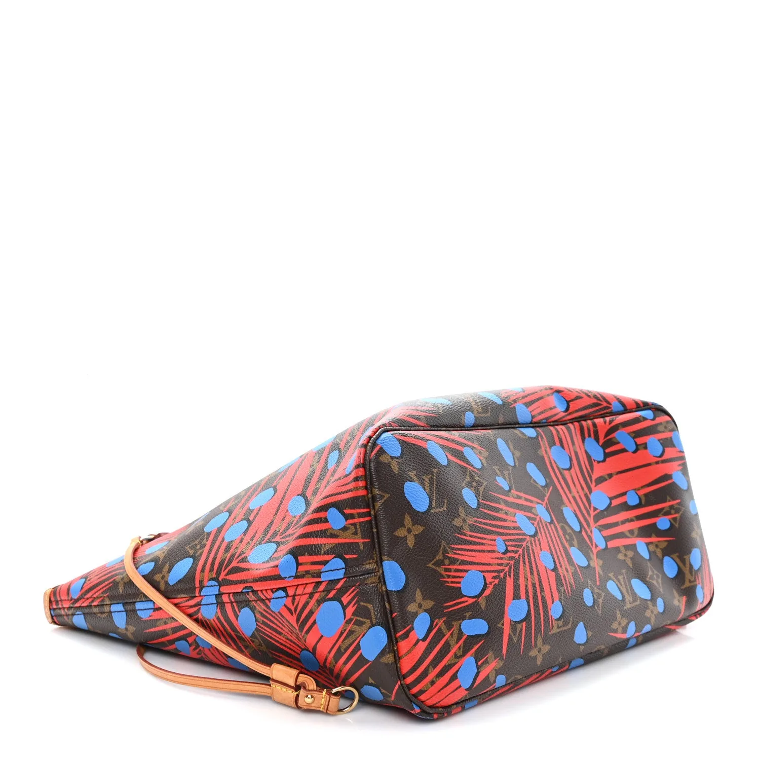 Louis Vuitton Monogram Jungle Dots Neo Neverfull MM Coquelicot Denim – photo 4