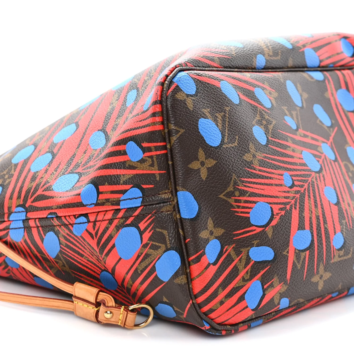 Louis Vuitton Monogram Jungle Dots Neo Neverfull MM Coquelicot Denim – photo 9