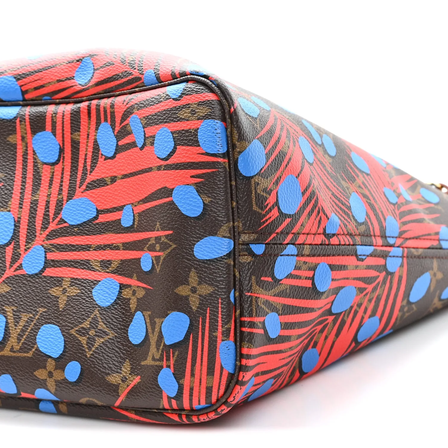 Louis Vuitton Monogram Jungle Dots Neo Neverfull MM Coquelicot Denim – photo 10