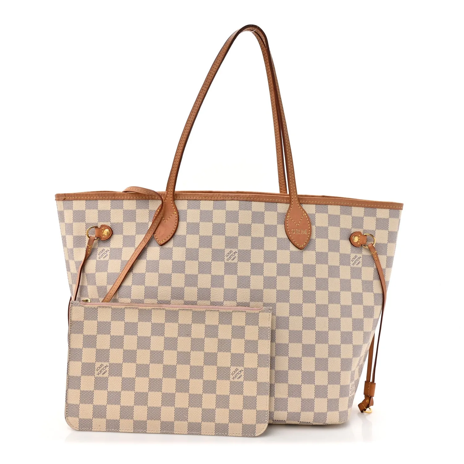 Louis Vuitton Damier Azur Neo Neverfull MM Rose Ballerine – Very Good 2019 – photo 3