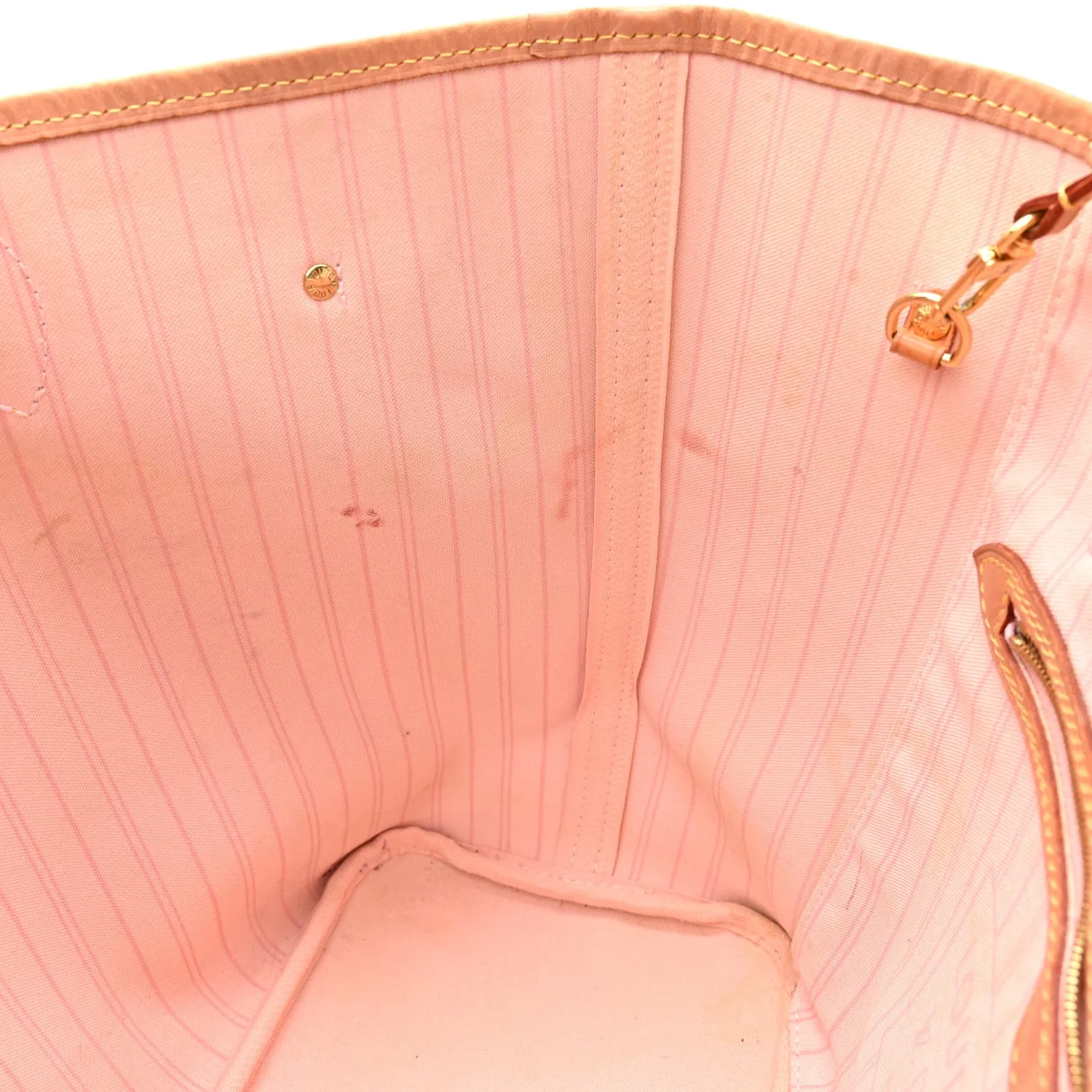 Louis Vuitton Damier Azur Neo Neverfull MM Rose Ballerine – Very Good 2019 – photo 15