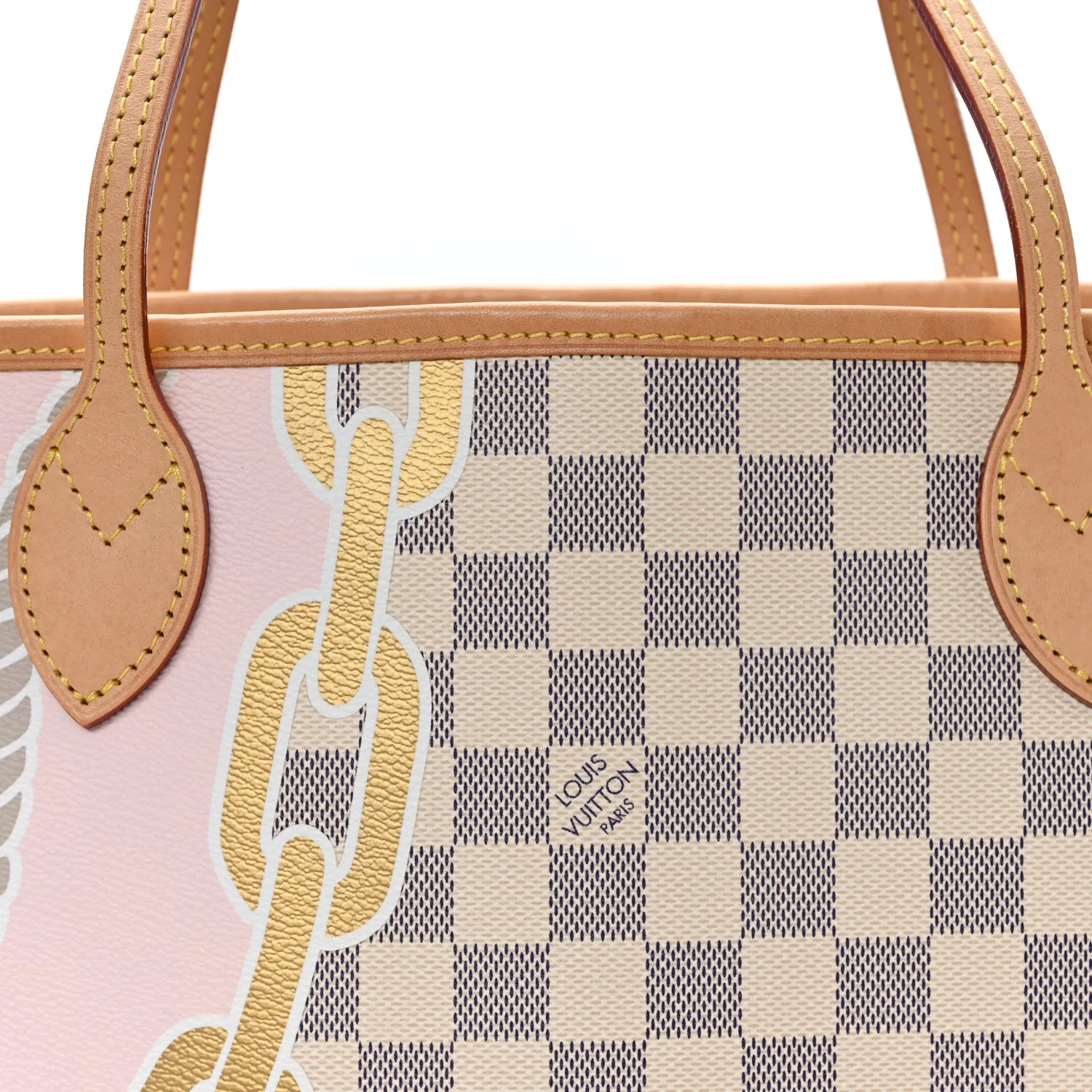 Louis Vuitton Damier Azur Nautical Neverfull MM – Very Good – photo 7