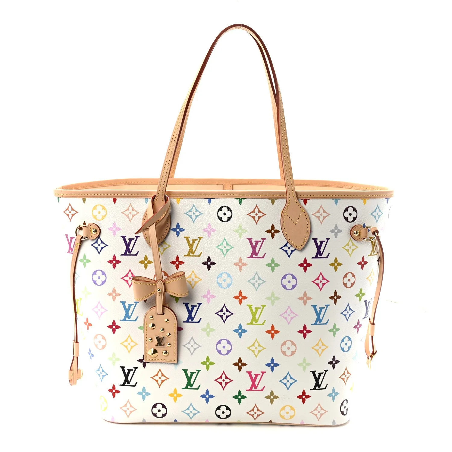 Louis Vuitton LV X TM Monogram Multicolor Neverfull MM White