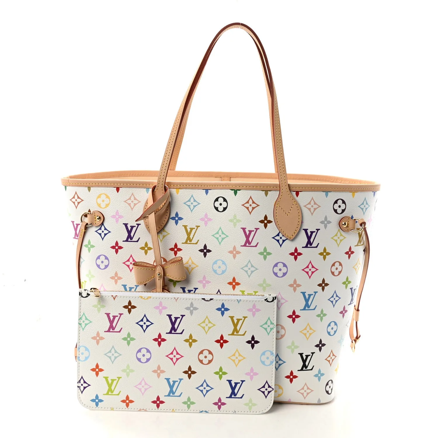 Louis Vuitton LV X TM Monogram Multicolor Neverfull MM White – photo 3