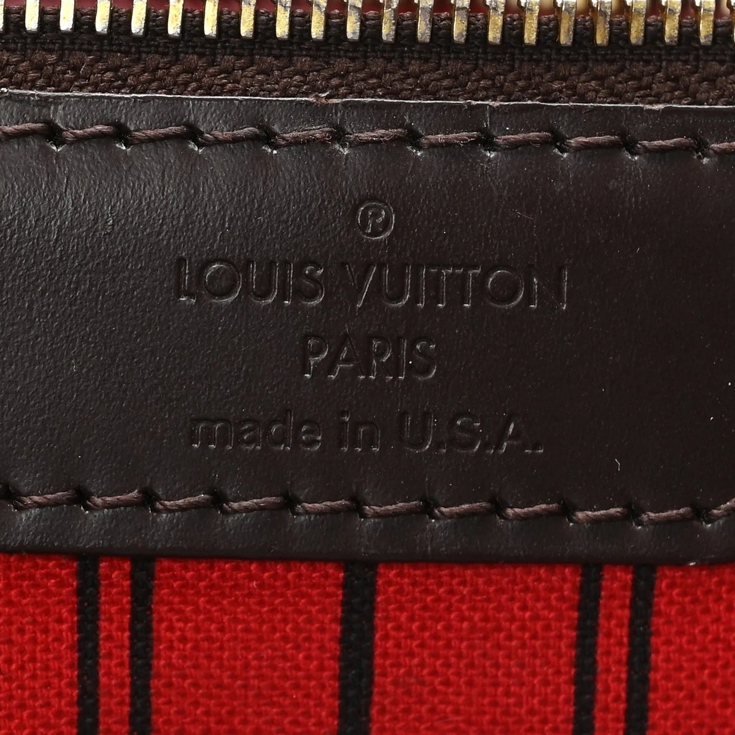 Louis Vuitton Damier Ebene Neverfull GM – Very Good 2009 – photo 6