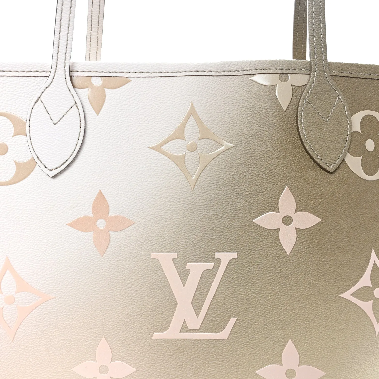 Louis Vuitton Monogram Giant Spring In The City Neverfull MM Sunset Kaki – Excellent – photo 8