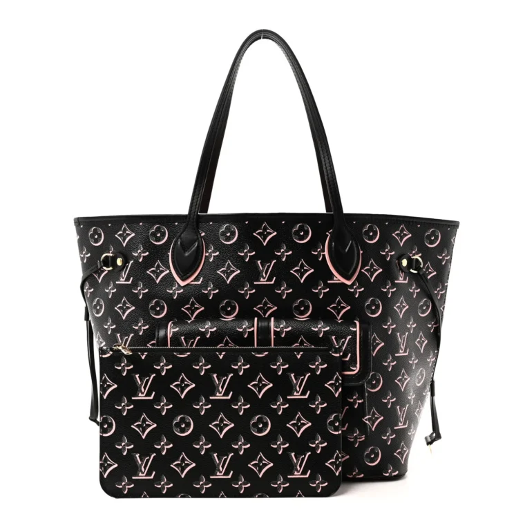 Louis Vuitton Monogram Fall For You Neverfull MM Black Black for Sale