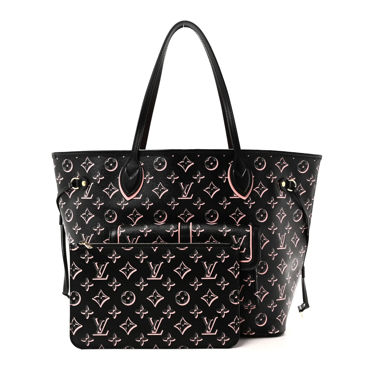 Louis Vuitton Monogram Fall For You Neverfull MM Black Black
