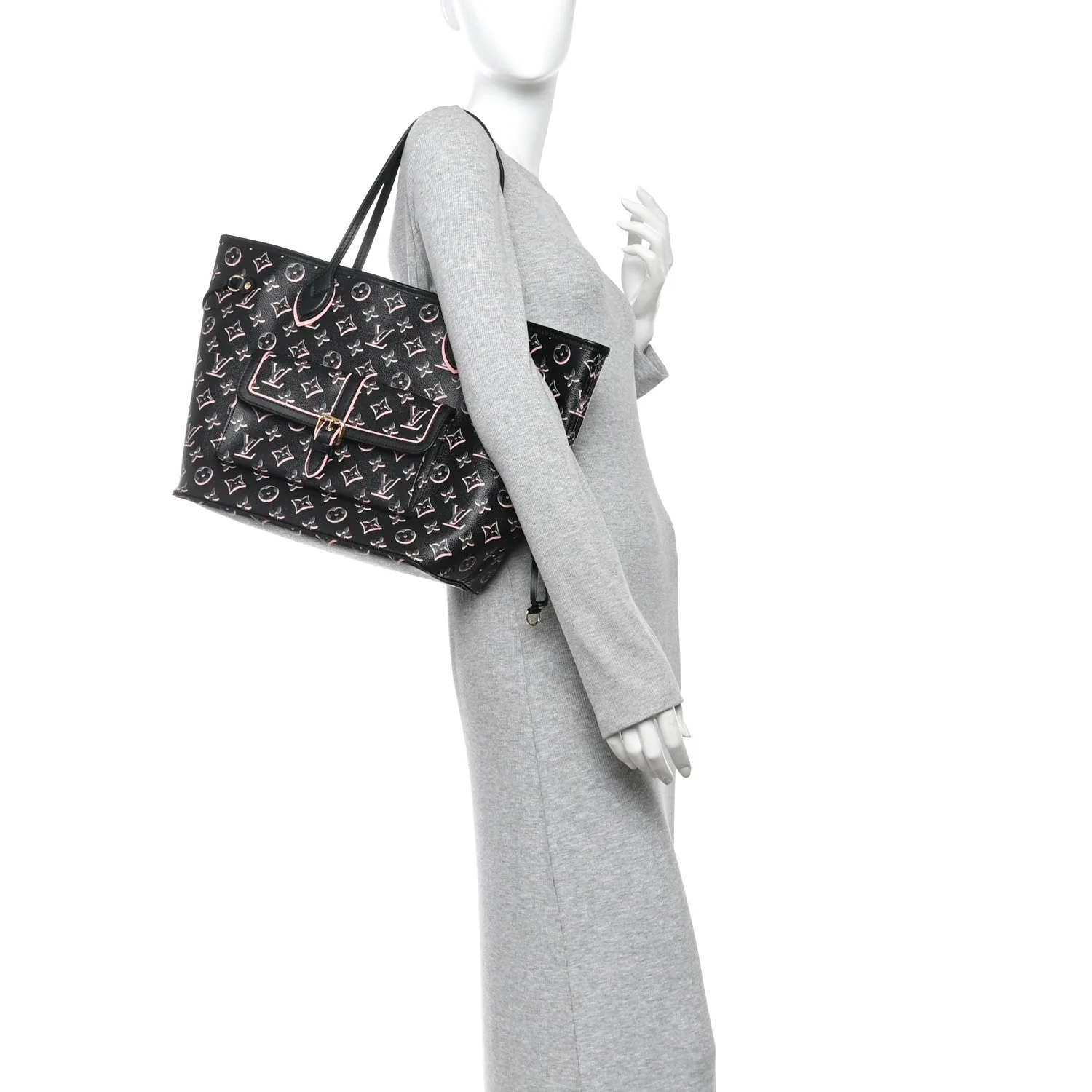 Louis Vuitton Monogram Fall For You Neverfull MM Black Black – photo 2