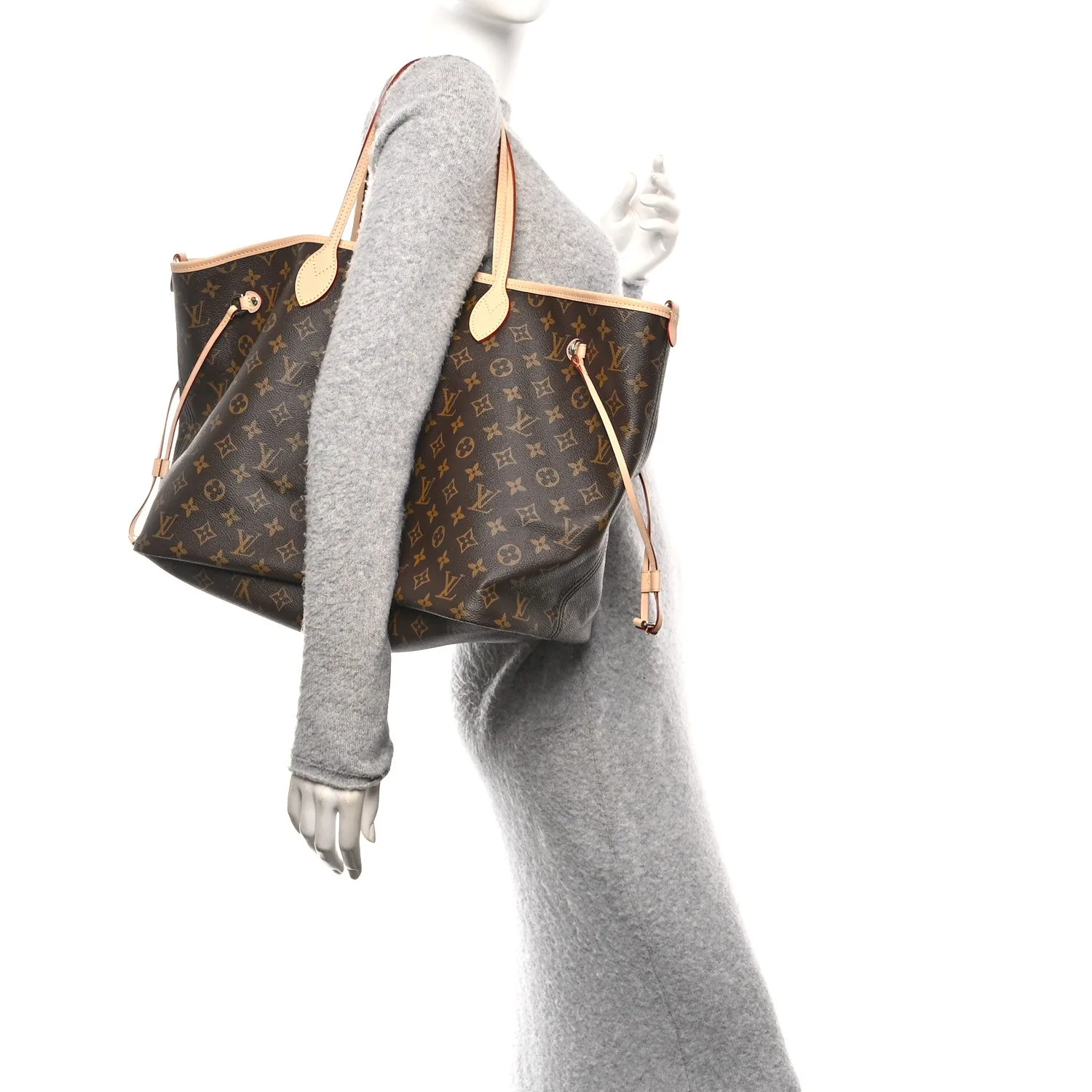 Louis Vuitton Monogram Stamped Inside Out NYC Neverfull Bandouliere GM Yellow – photo 3