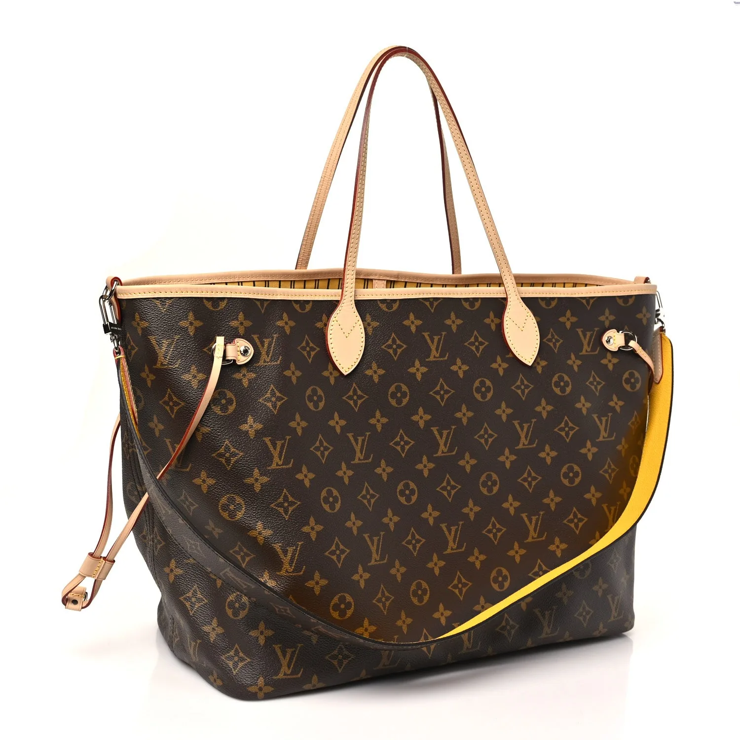 Louis Vuitton Monogram Stamped Inside Out NYC Neverfull Bandouliere GM Yellow – photo 5