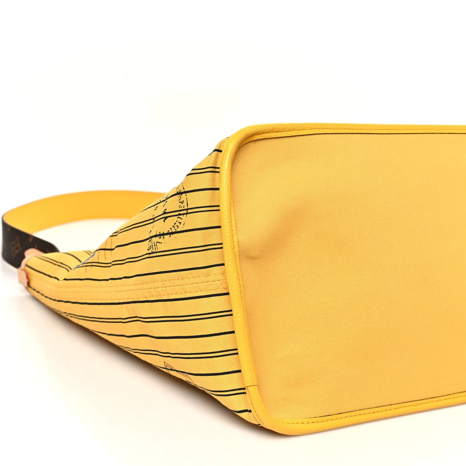 Louis Vuitton Monogram Stamped Inside Out NYC Neverfull Bandouliere GM Yellow – photo 11