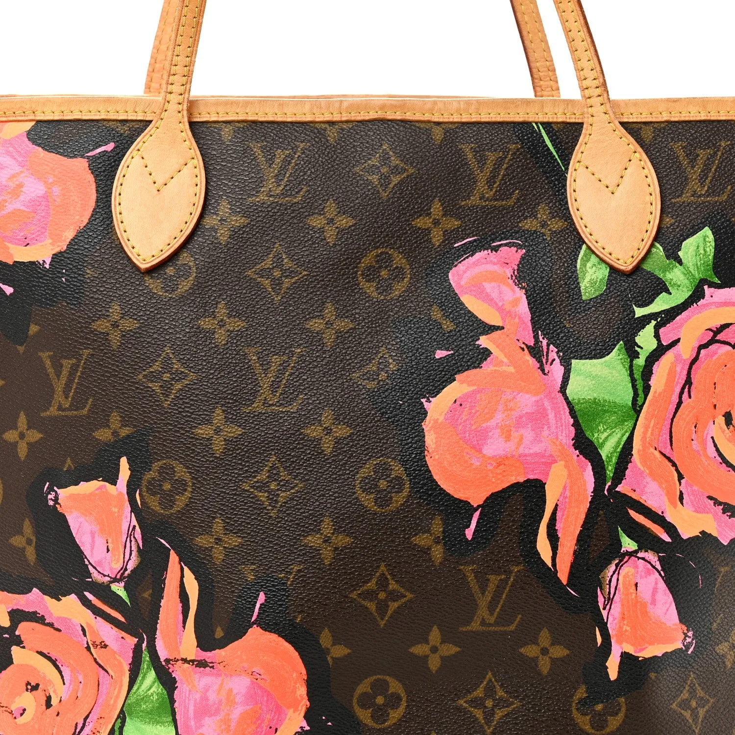 Louis Vuitton Monogram Roses Neverfull MM – Very Good 2009 – photo 7