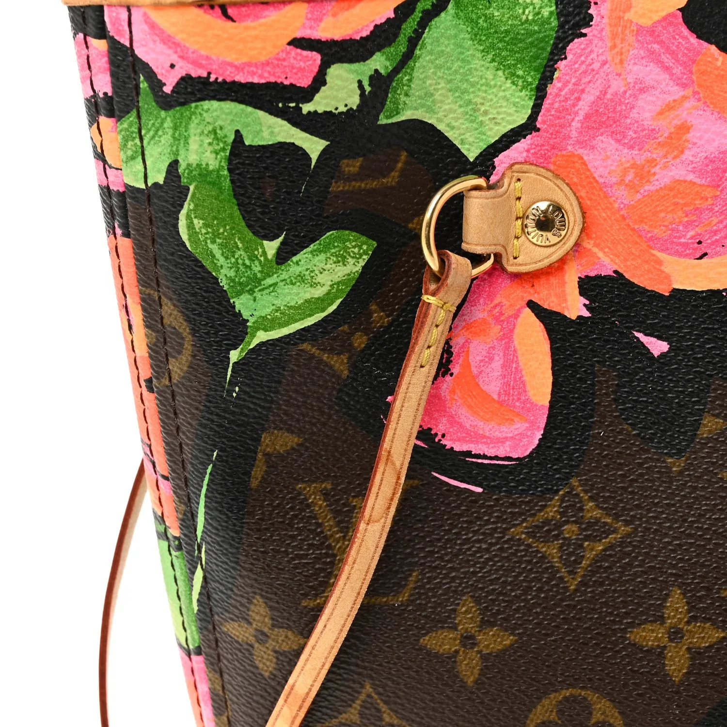 Louis Vuitton Monogram Roses Neverfull MM – Very Good 2009 – photo 11