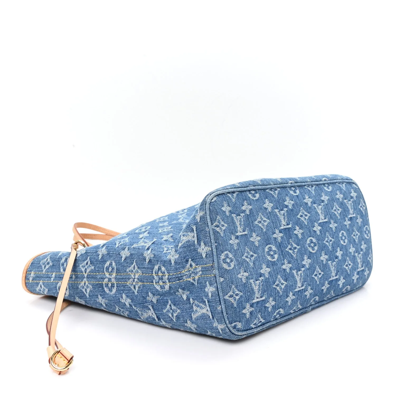 Louis Vuitton Monogram Denim Neo Neverfull MM Blue – photo 4