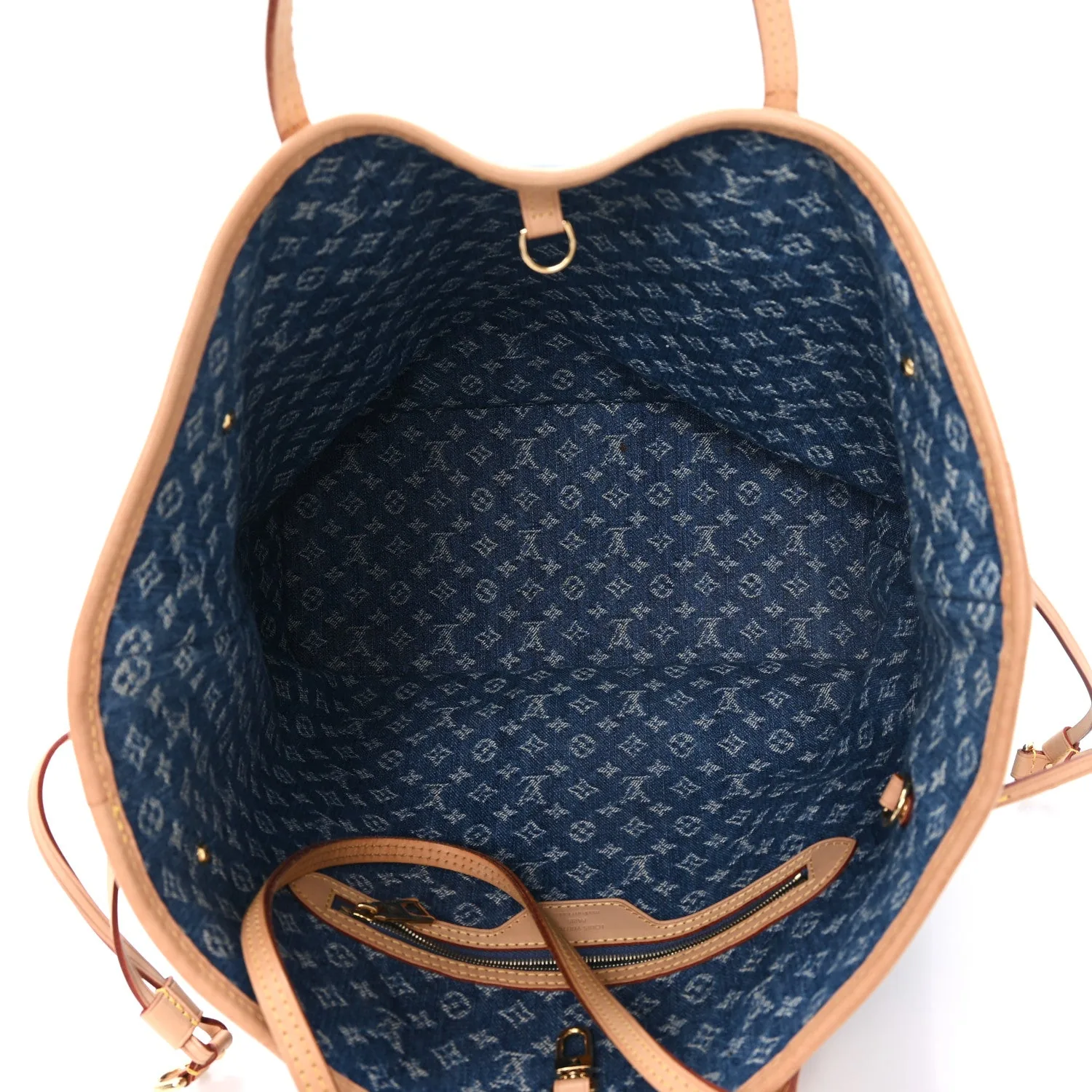 Louis Vuitton Monogram Denim Neo Neverfull MM Blue – photo 5