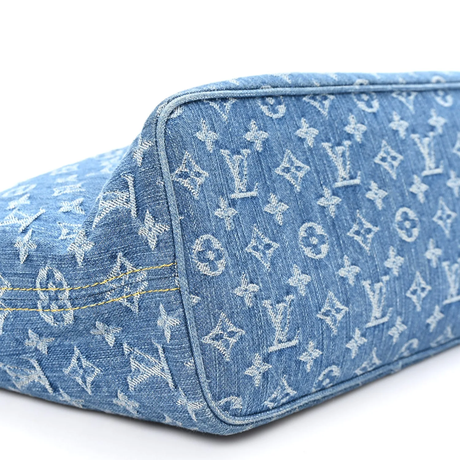 Louis Vuitton Monogram Denim Neo Neverfull MM Blue – photo 8