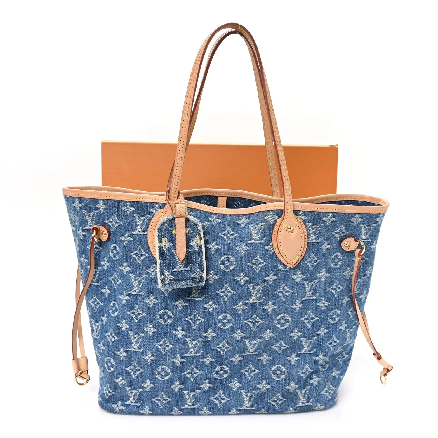Louis Vuitton Monogram Denim Neo Neverfull MM Blue – photo 10