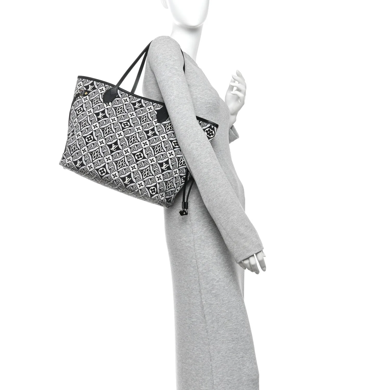 Louis Vuitton Jacquard Since 1854 Neverfull MM Grey – photo 2
