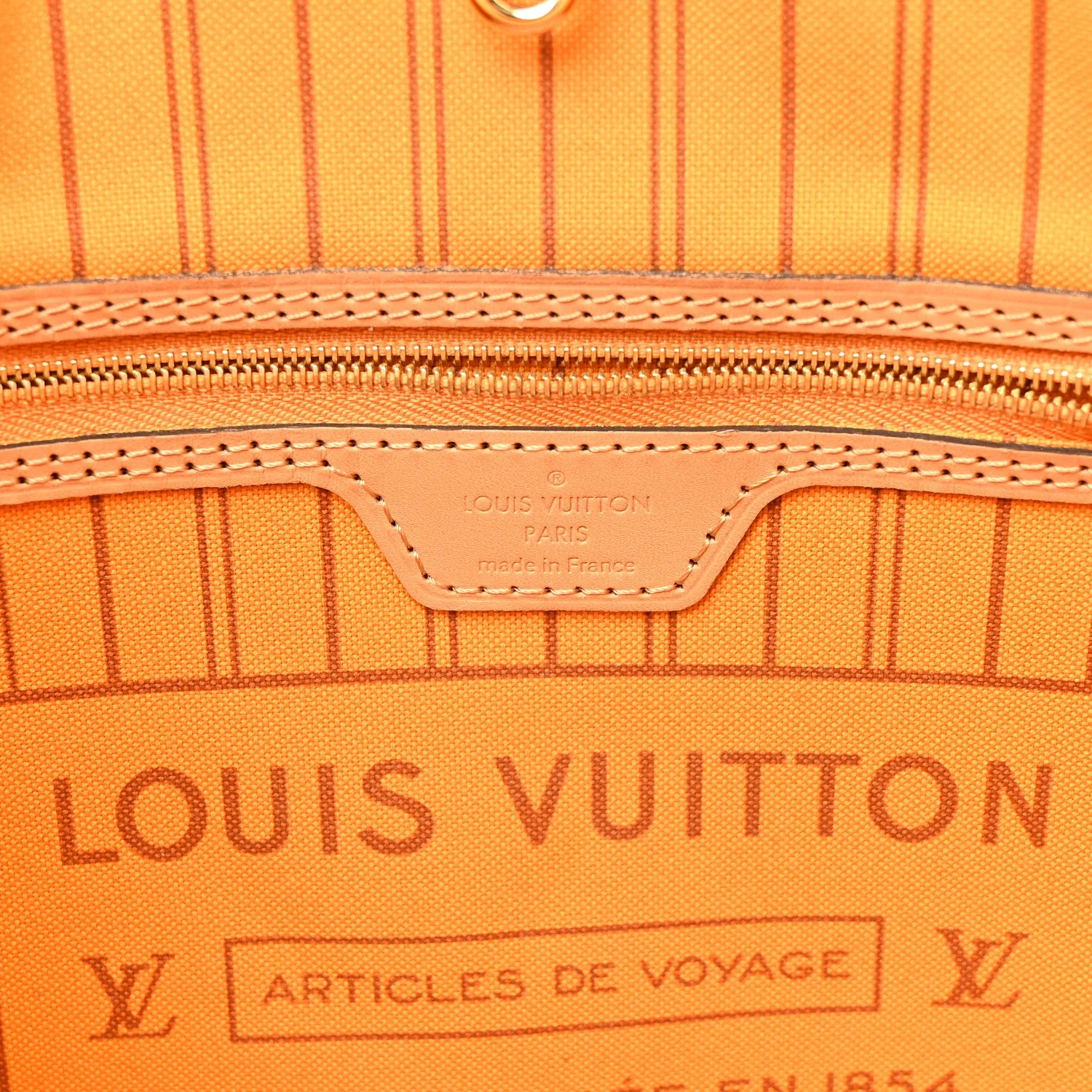 Louis Vuitton Damier Azur Braided Neverfull MM Orange – photo 6