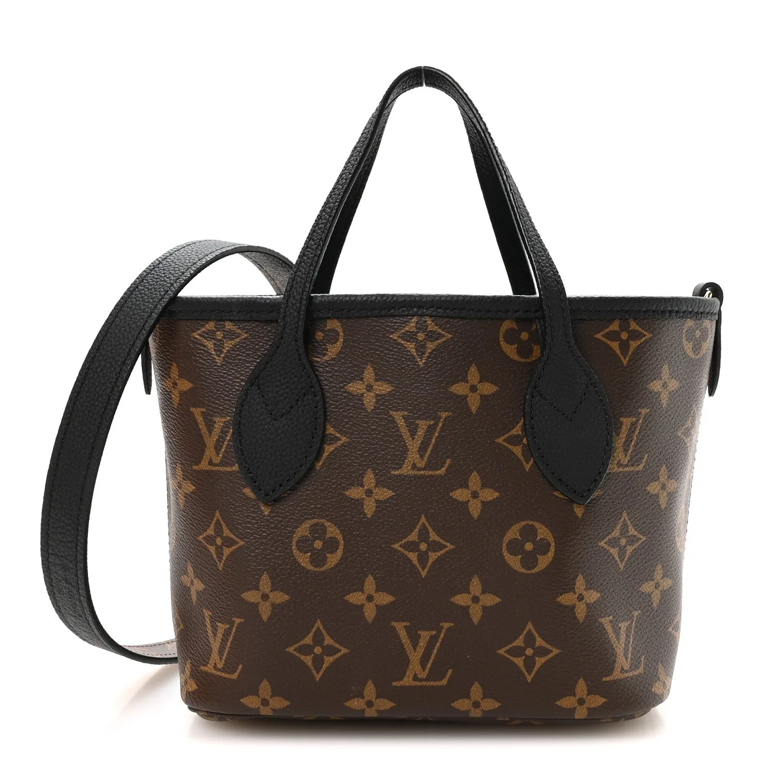 Louis Vuitton Monogram Neverfull Inside Out Bandouliere BB Black – Excellent