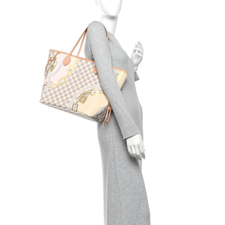 Louis Vuitton Damier Azur Nautical Neverfull MM – Excellent for Sale — alternate view