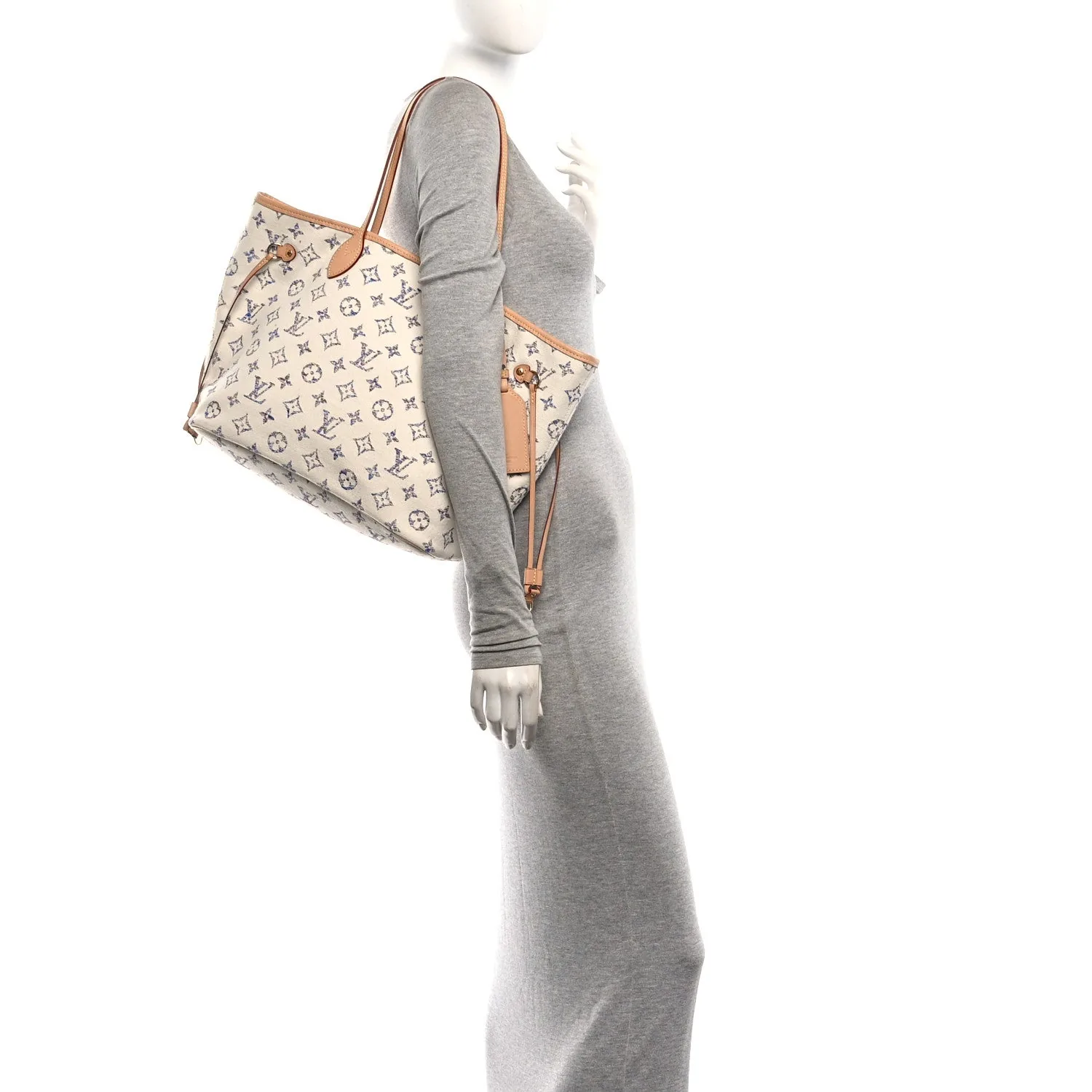 Louis Vuitton Monogram Jacquard Neverfull MM Multicolor Beige – photo 2
