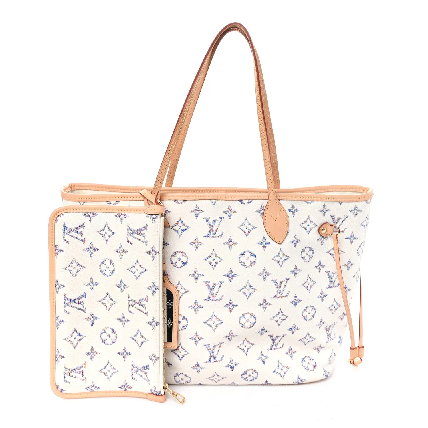 Louis Vuitton Monogram Jacquard Neverfull MM Multicolor Beige – photo 3
