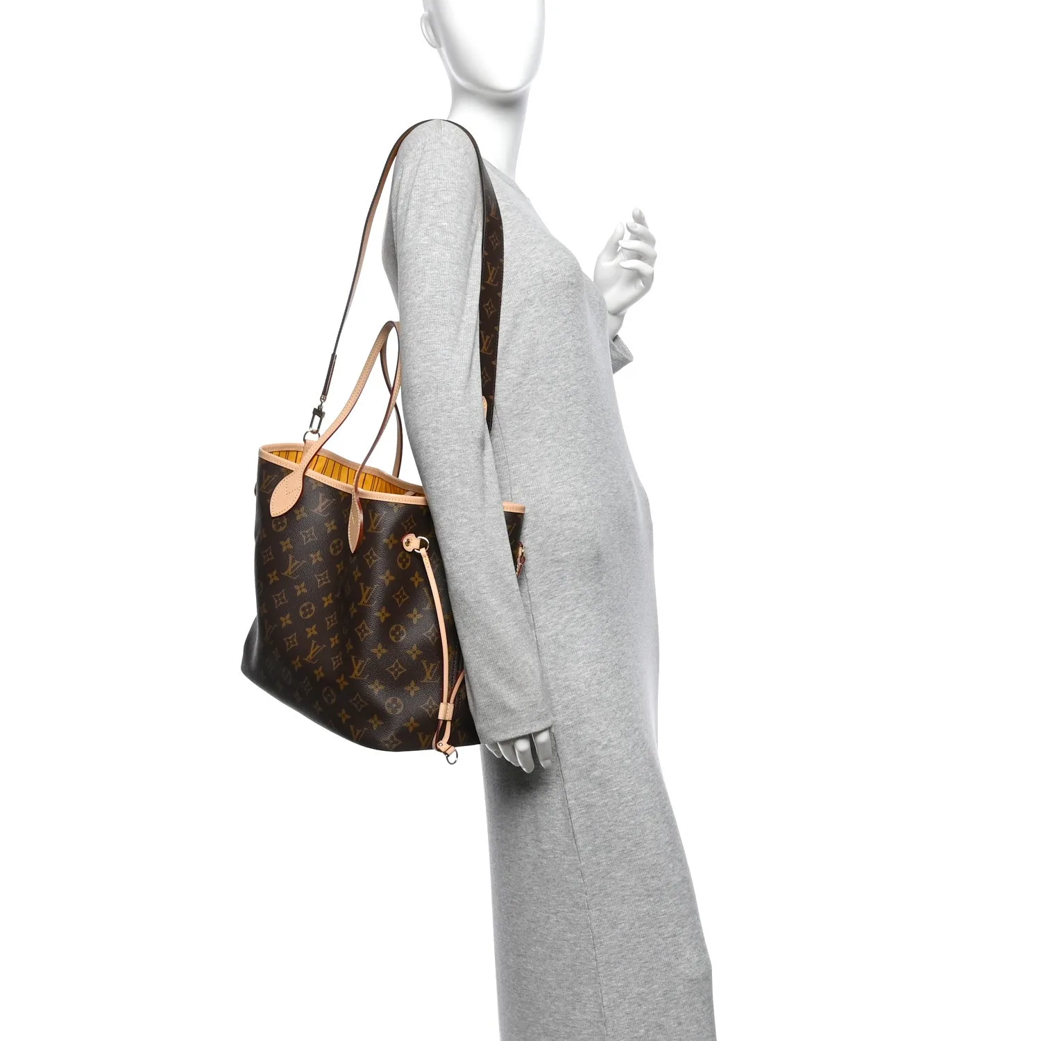 Louis Vuitton Monogram Inside Out Neverfull Bandouliere MM Jaune Safran – Excellent – photo 2