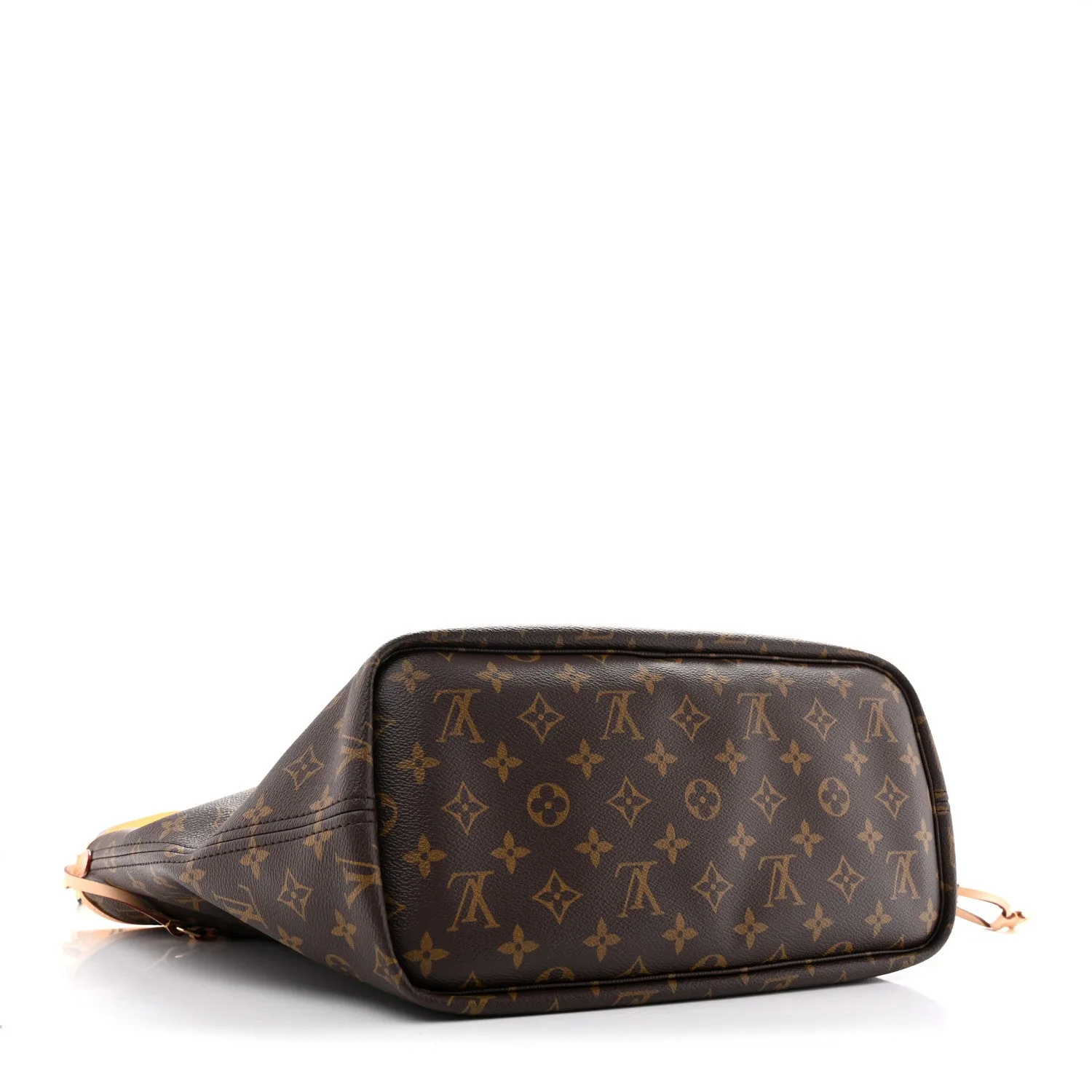 Louis Vuitton Monogram Inside Out Neverfull Bandouliere MM Jaune Safran – Excellent – photo 4