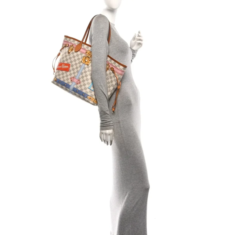 Louis Vuitton Damier Azur Summer Trunks Neo Neverfull MM for Sale — alternate view