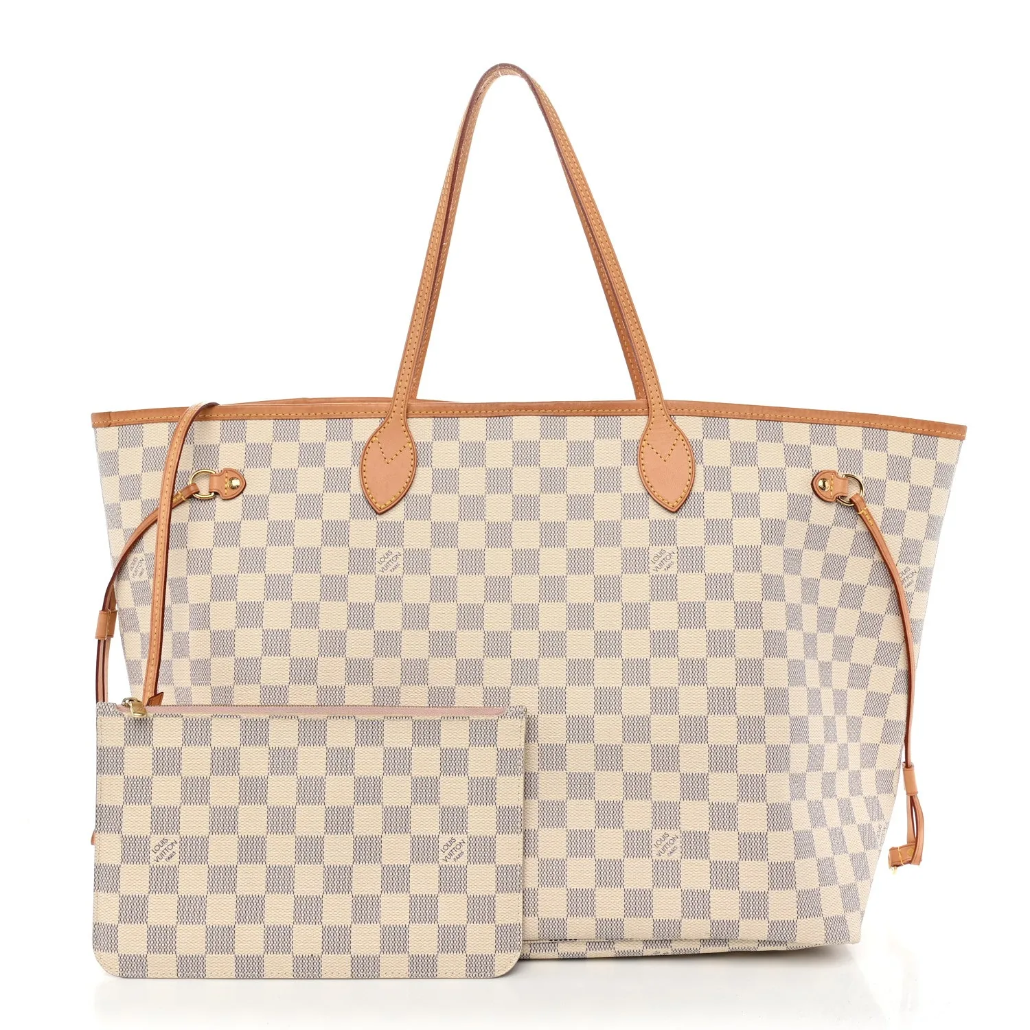 Louis Vuitton Damier Azur Neo Neverfull GM Rose Ballerine – Very Good – photo 3