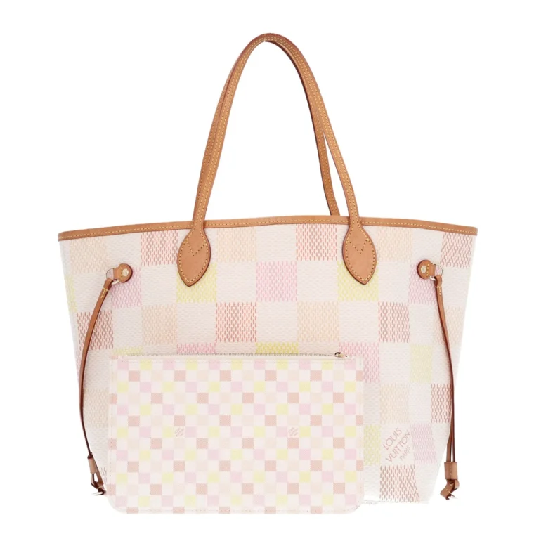 Louis Vuitton Damier Giant Neverfull MM Peach for Sale — alternate view