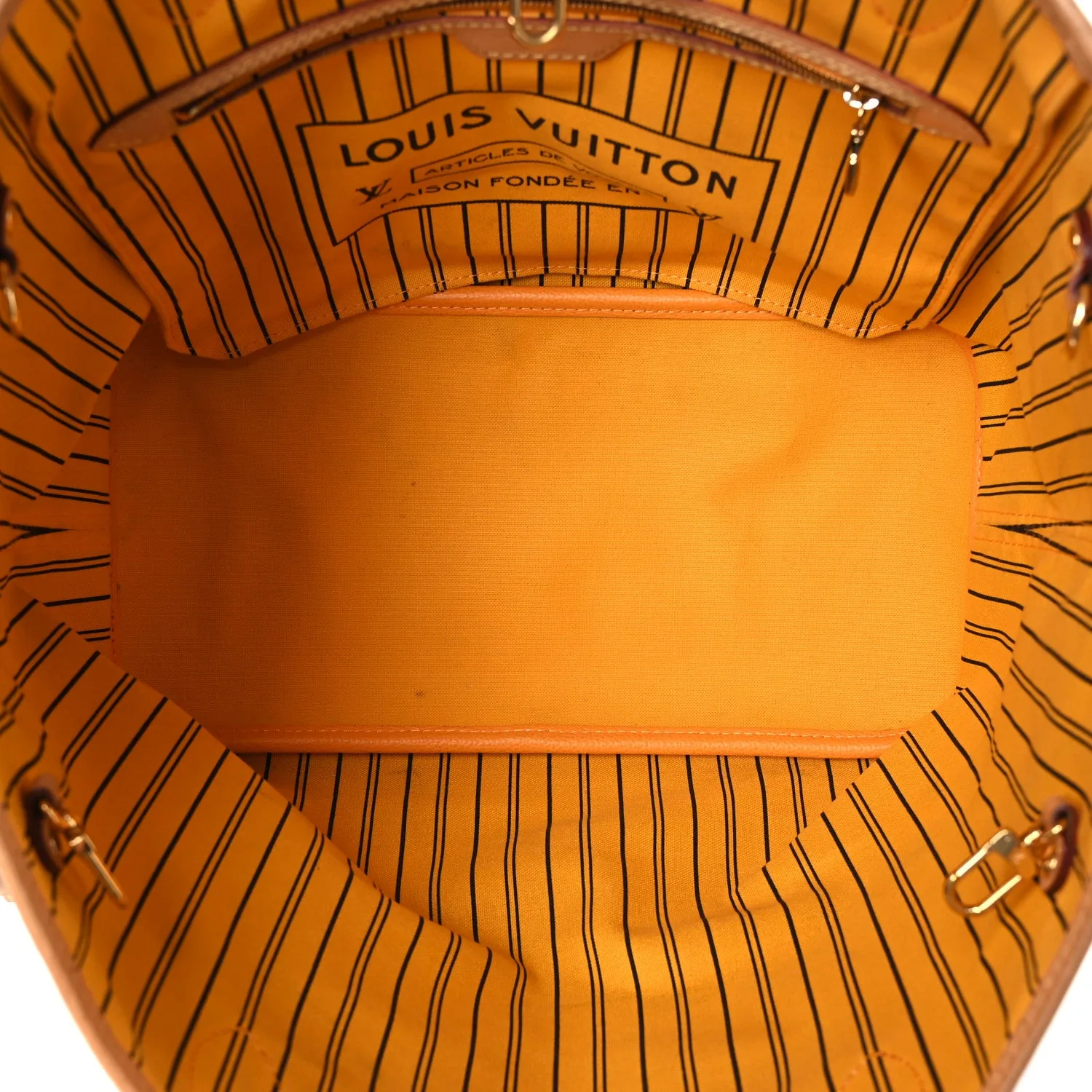 Louis Vuitton Monogram Inside Out Neverfull Bandouliere MM Jaune Safran – Very Good – photo 4