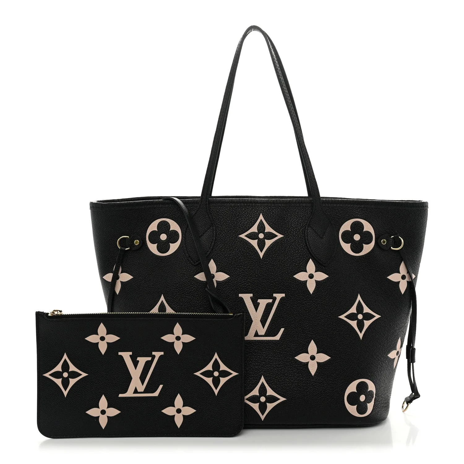 Louis Vuitton Empreinte Monogram Giant Neverfull MM Black Beige – Very Good 2025 – photo 3