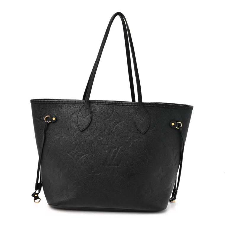 Pre-Owned Louis Vuitton Empreinte Monogram Giant Neverfull MM Black – Very Good for Sale